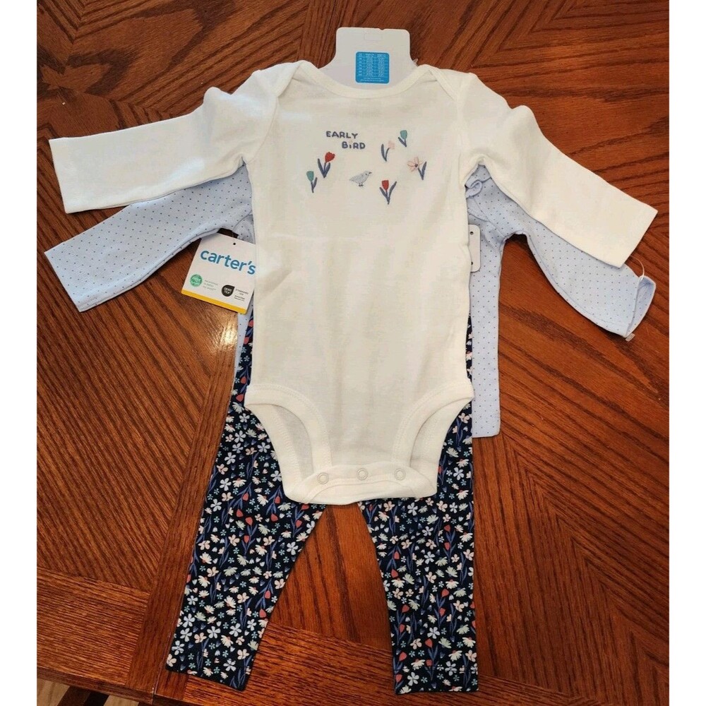 Carter's Infant Girl's 3 Piece Outfit 6 Month Size